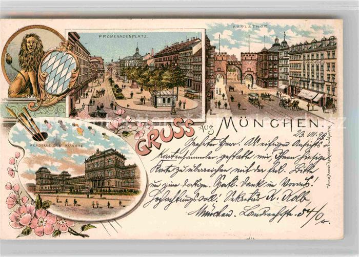 Muenchen Bayern Promenadenplatz Karlstor