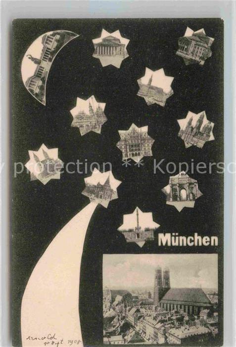 Muenchen Bayern Denkmal Frauenkirche Karlstor