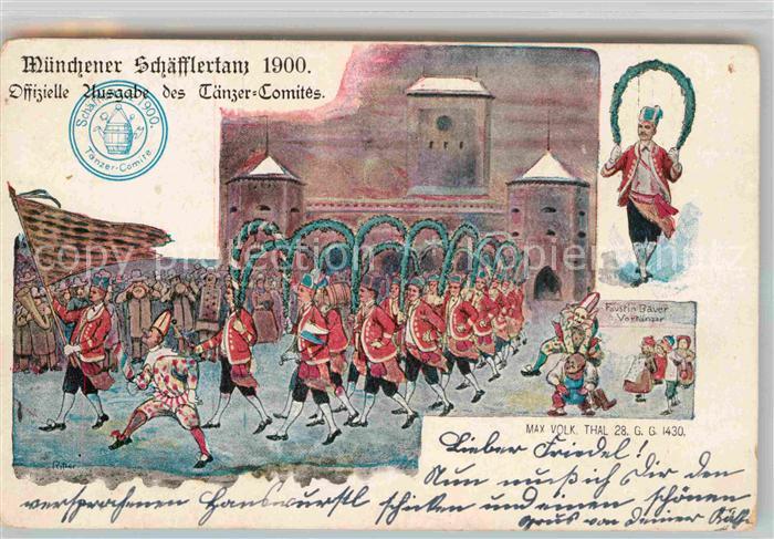 Muenchen Bayern Schaefflertanz 1900