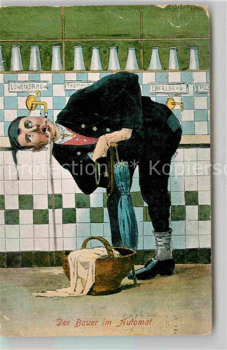 Muenchen Bayern Der Bauer im Automat