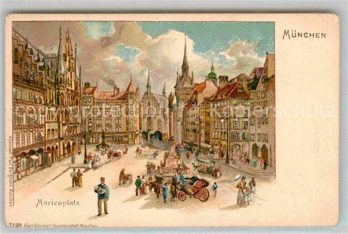 Muenchen Bayern Marienplatz