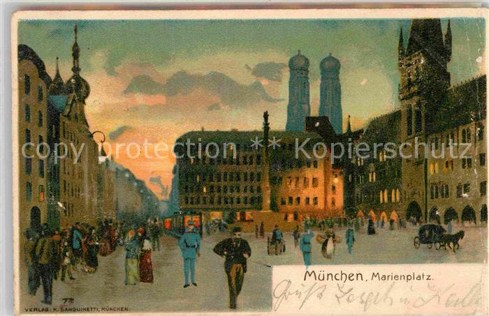 Muenchen Bayern Marienplatz