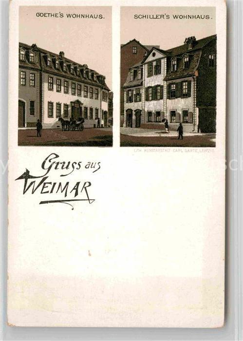 Weimar Thueringen Goethe's und Schiller's Wohnhaus