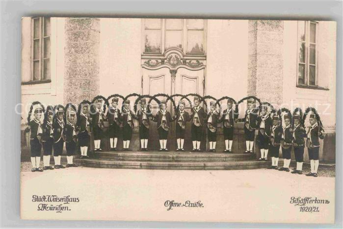 Muenchen Bayern Staedtisches Weisenhaus Offene Laube Schaefflertanz 1920