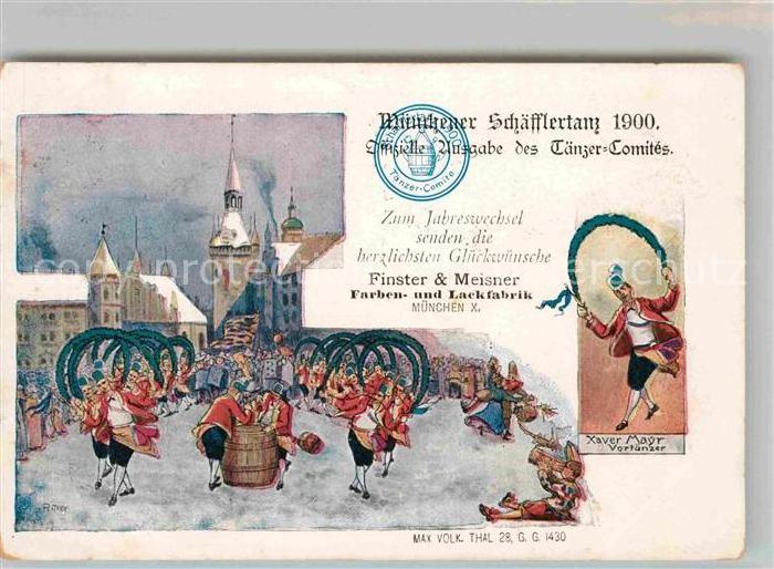 Muenchen Bayern Schaefflertanz 1900