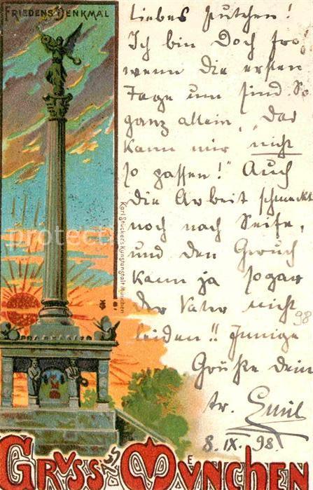 Muenchen Bayern Friedensdenkmal