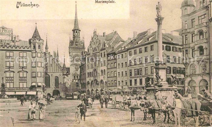 Muenchen Bayern Marienplatz