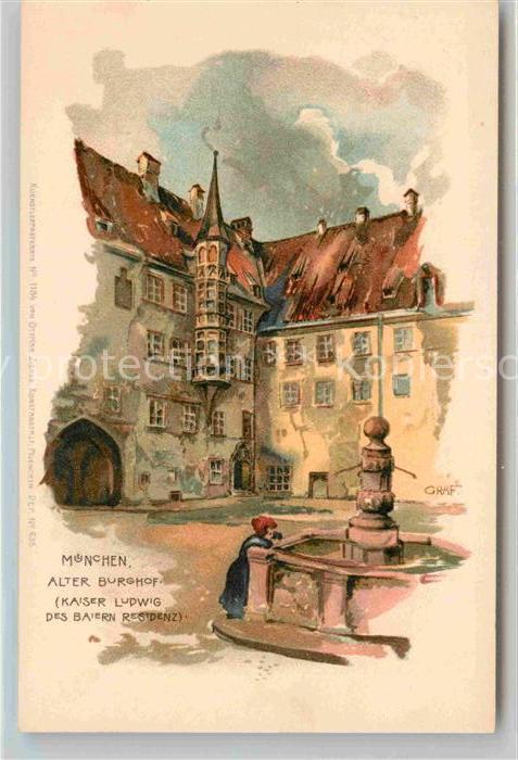 Muenchen Bayern Alter Burghof