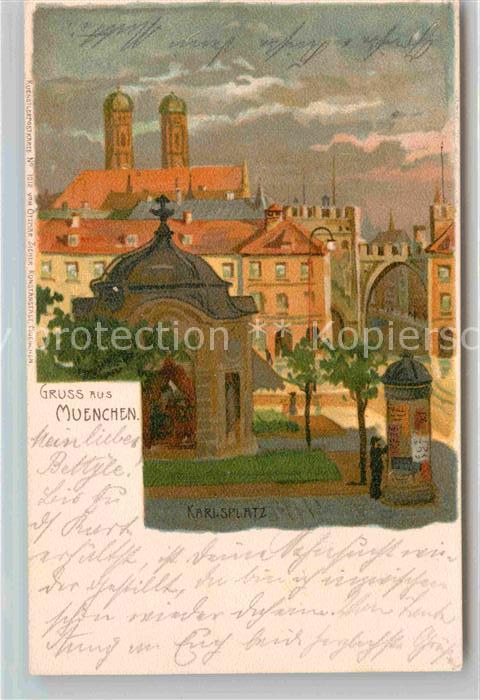 Muenchen Bayern Karlsplatz