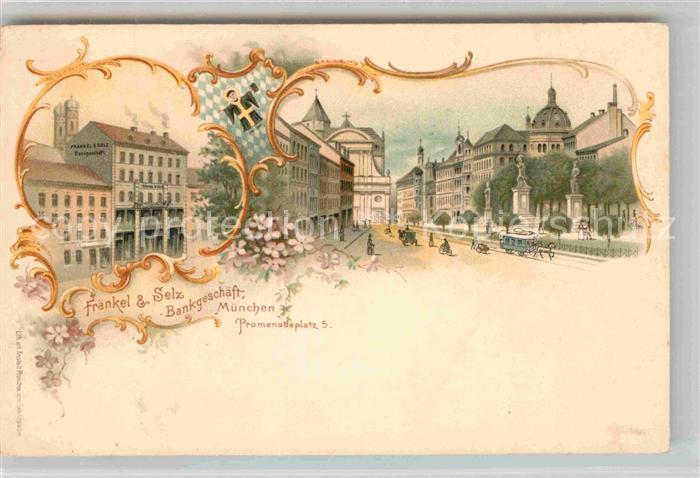 Muenchen Bayern Promenadenplatz Bankhaus Fraenkel und Selz