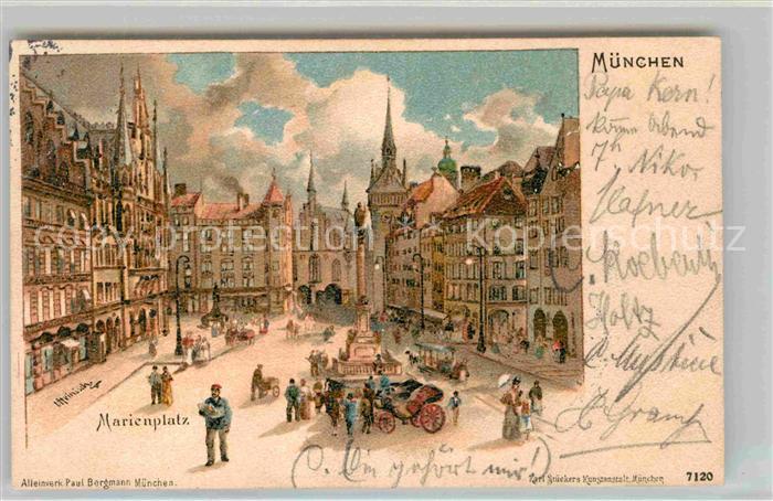 Muenchen Bayern Marienplatz