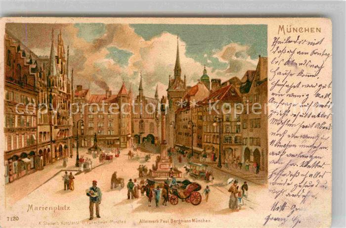 Muenchen Bayern Marienplatz