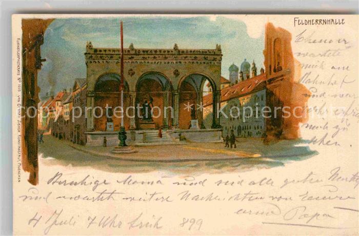 Muenchen Bayern Feldherrnhalle