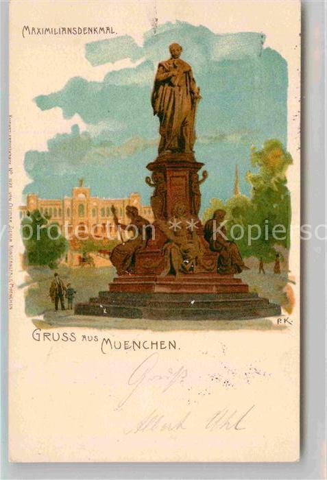 Muenchen Bayern Maximiliansdenkmal