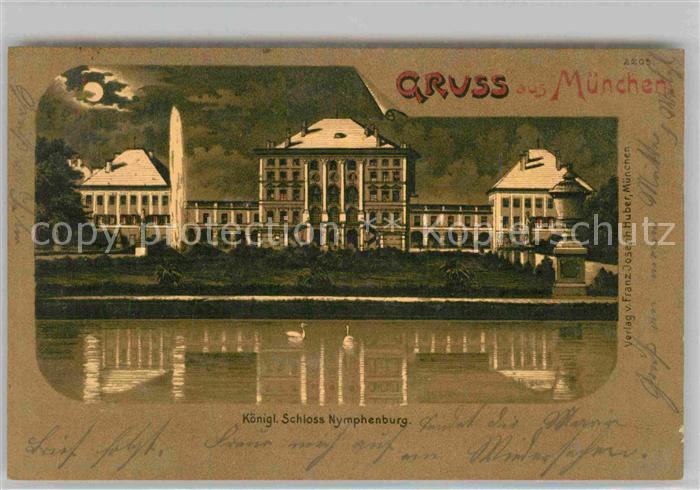 Muenchen Bayern Schloss Nymphenburg