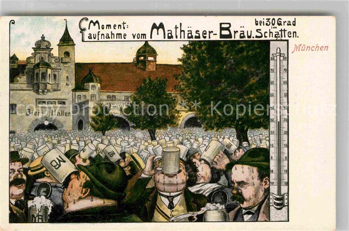 Muenchen Bayern Mathaeser Braeu Schatten