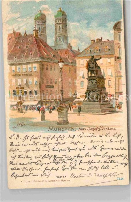 Muenchen Bayern Max Josefs Denkmal
