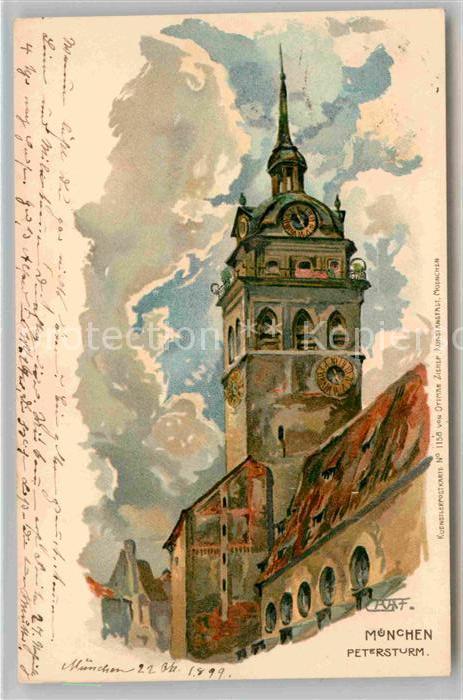 Muenchen Bayern Petersturm