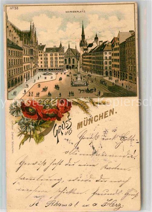 Muenchen Bayern Marienplatz