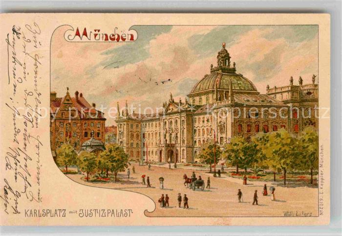 Muenchen Bayern Karlsplatz Justizgebaeude