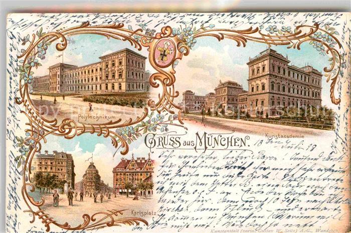 Muenchen Bayern Kunstakademie Polytechnum Karlsplatz