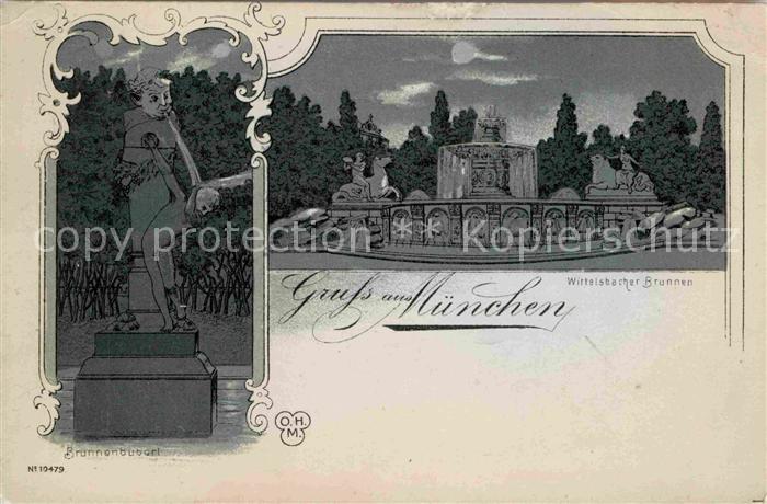 Muenchen Bayern Wittelsbacher Brunnen