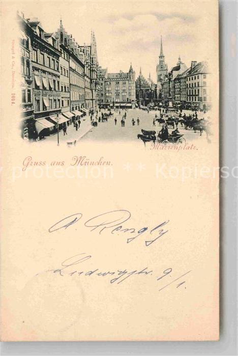 Muenchen Bayern Marienplatz