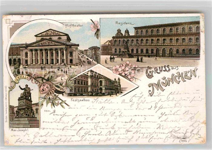 Muenchen Bayern Residenz Hoftheater Festsaalbau Max Max Joseph I.