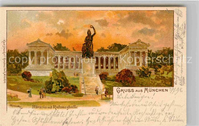 Muenchen Bayern Bavaria Ruhmeshalle