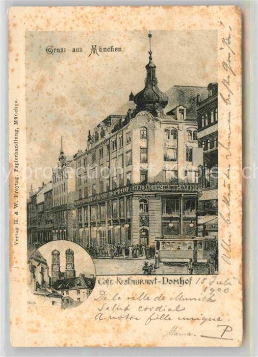 Muenchen Bayern Cafe Domhof