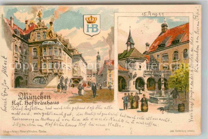 Muenchen Bayern Hofbraeuhaus