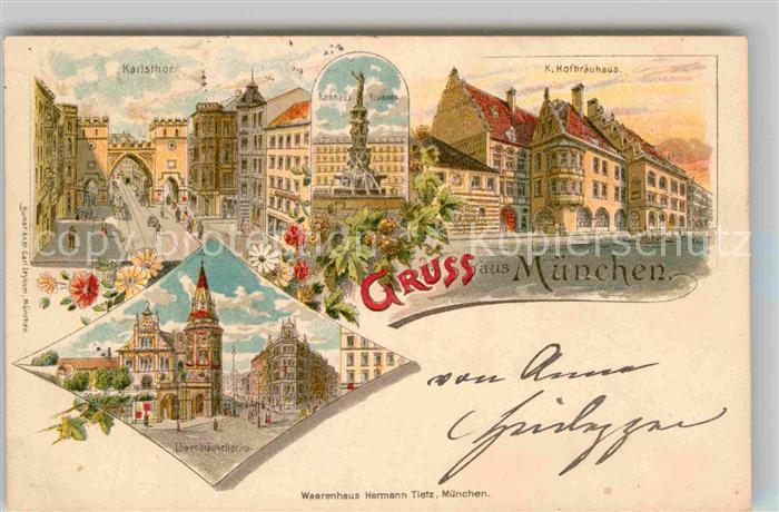 Muenchen Bayern Karlstor Hofbraeuhaus