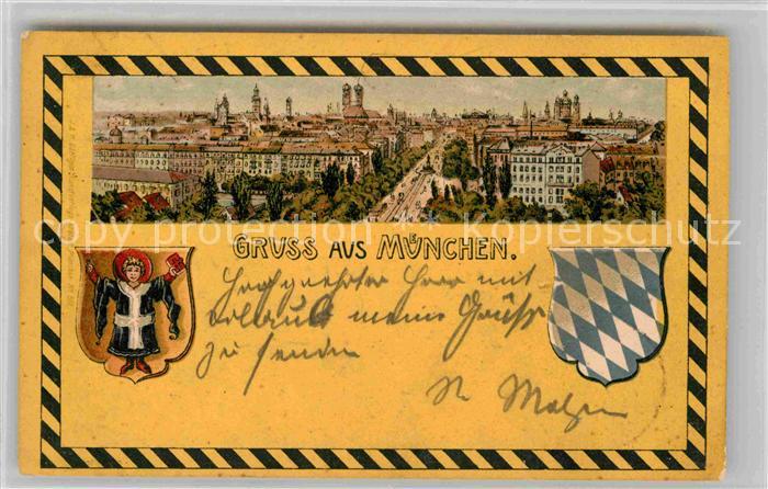 Muenchen Bayern Panorama Muenchner Kindl