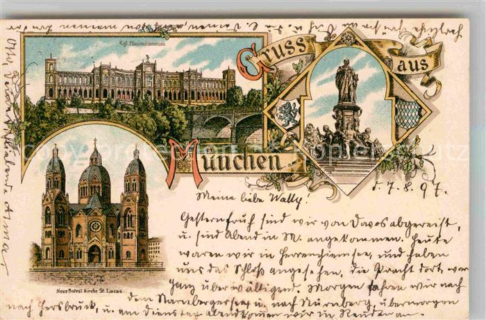 Muenchen Bayern Kirche Sankt Lucas