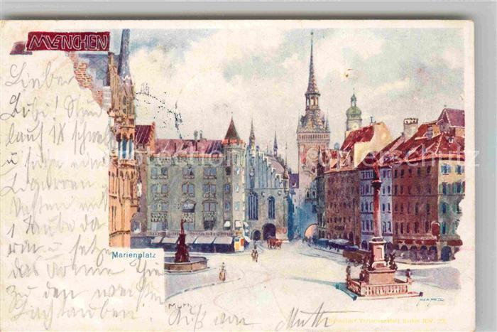 Muenchen Bayern Marienplatz