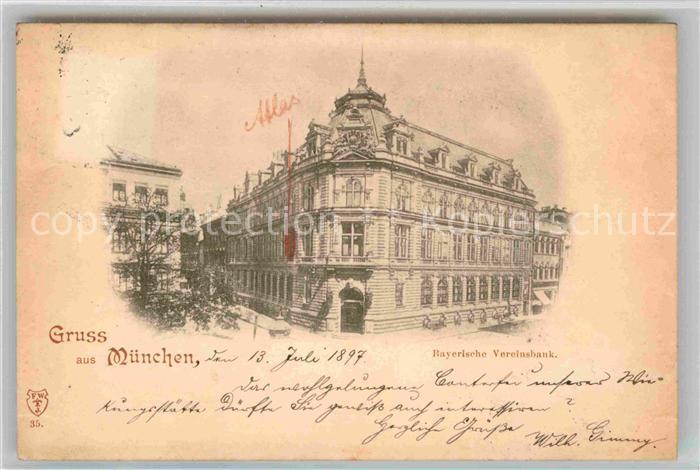 Muenchen Bayern Bayerische Vereinsbank