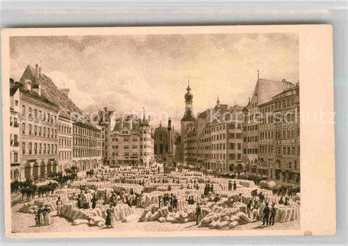 Muenchen Bayern Marienplatz 1835