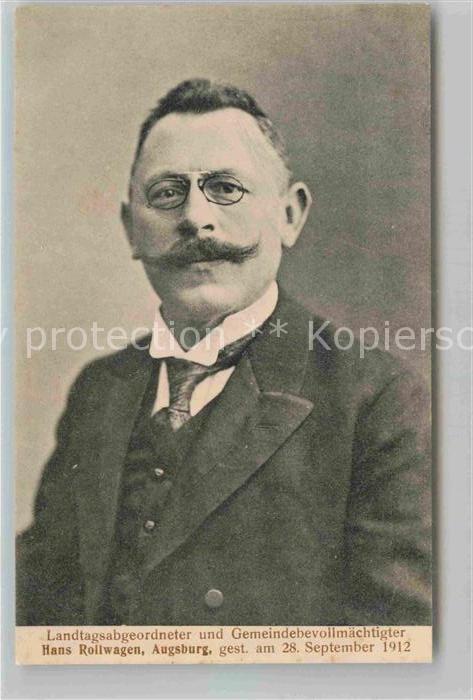 Augsburg Landtagsabgeordneter Hans Rollwagen
