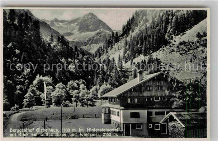 Hintersteinertal Berggsthof Giebelhaus mit Luitpoldhaus und Wiedemer