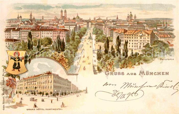 Muenchen Bayern Grand Hotel Continental Panorama