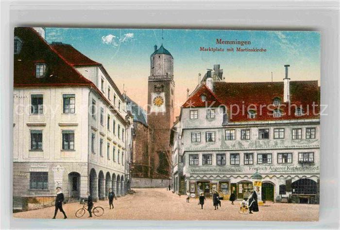 Memmingen Bayern Marktplatz Martinskirche