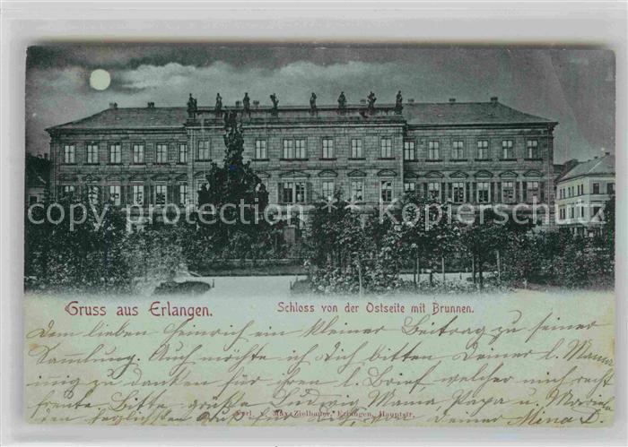 ERLANGEN Bayern Schloss Brunnen