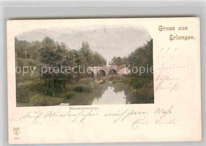 ERLANGEN Bayern Eisenbahnbruecke