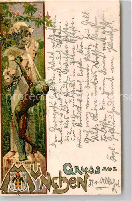 Muenchen Bayern Brunnenbuberl