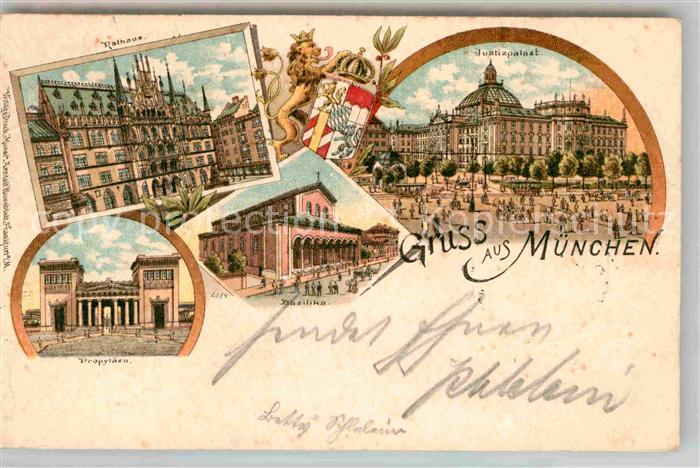 Muenchen Bayern Justizpalast Rathaus Basilika