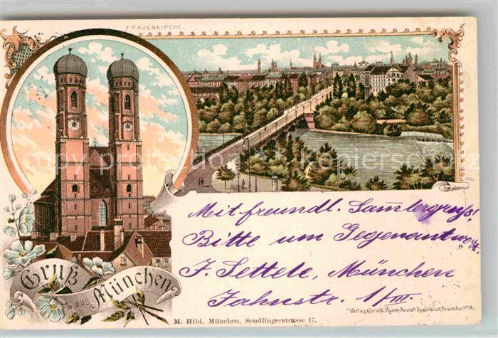 Muenchen Bayern Frauenkirche Teilansicht