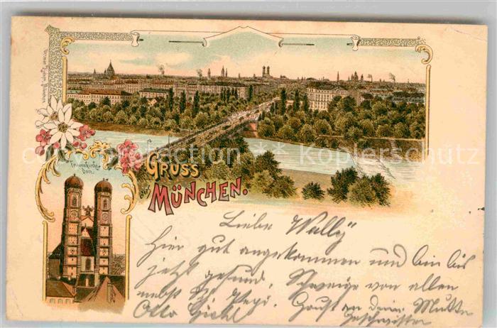 Muenchen Bayern Frauenkirche Teilansicht