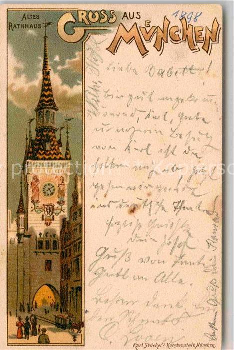 Muenchen Bayern Altes Rathaus