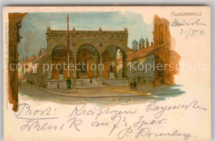 Muenchen Bayern Feldherrenhalle