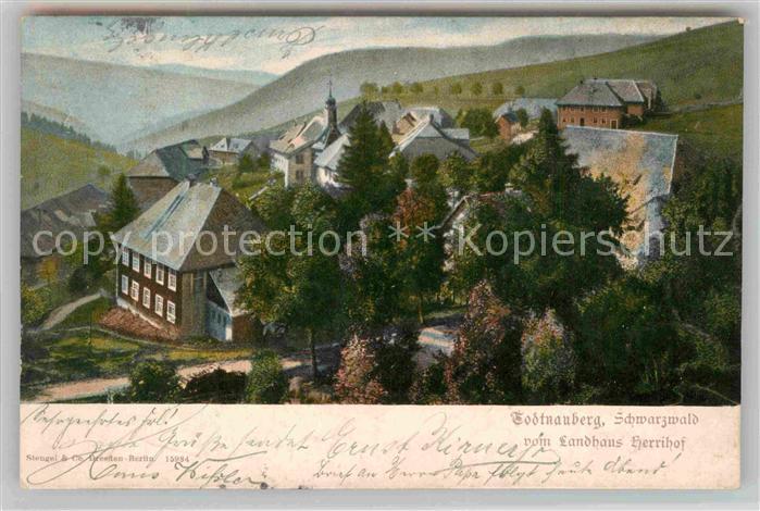 Todtnauberg Schwarzwald BW Blick vom Landhaus Herrihof